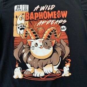 Black Matter Wild‎ Baphomeow Shirt Mens Large Cat Goat Graphic Tee Threadless